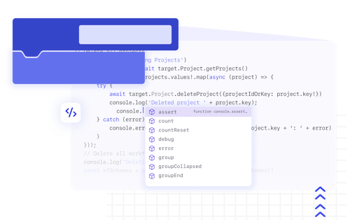 AutoBlocks development with code and blocks