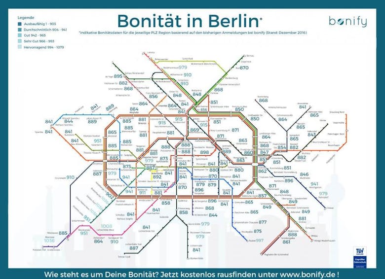 Bonität Berlin Map