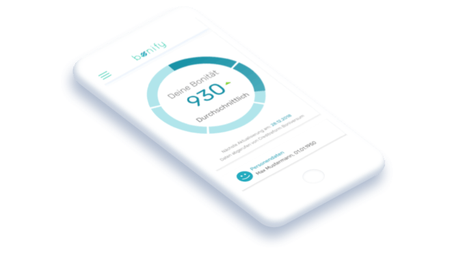 Bonität Score Phone Dashboard