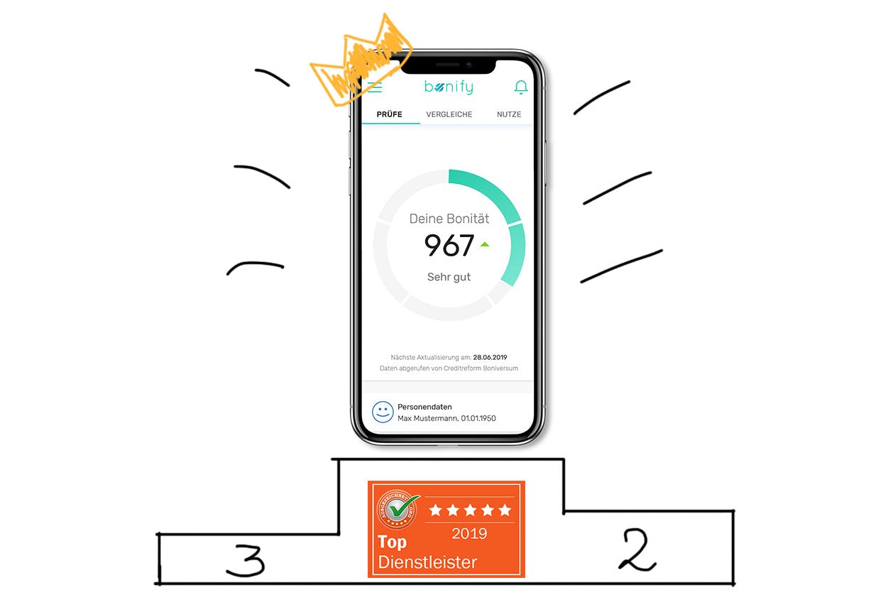 bonify wurde als Top Dienstleister 2019 ausgezeichnet