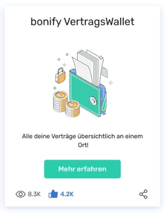 bonify VertragsWallet