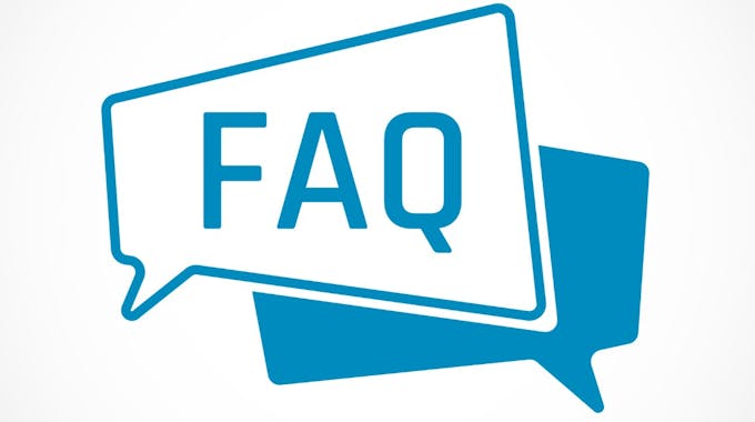 FAQ in Sprechblasen