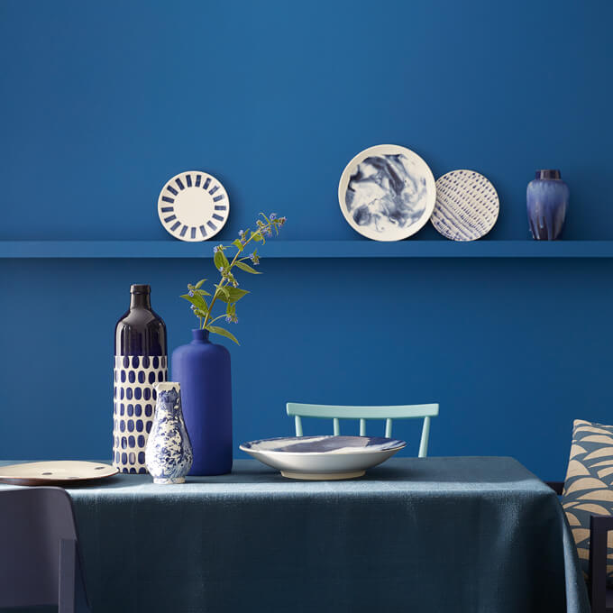 Mediterrane kleuren verf