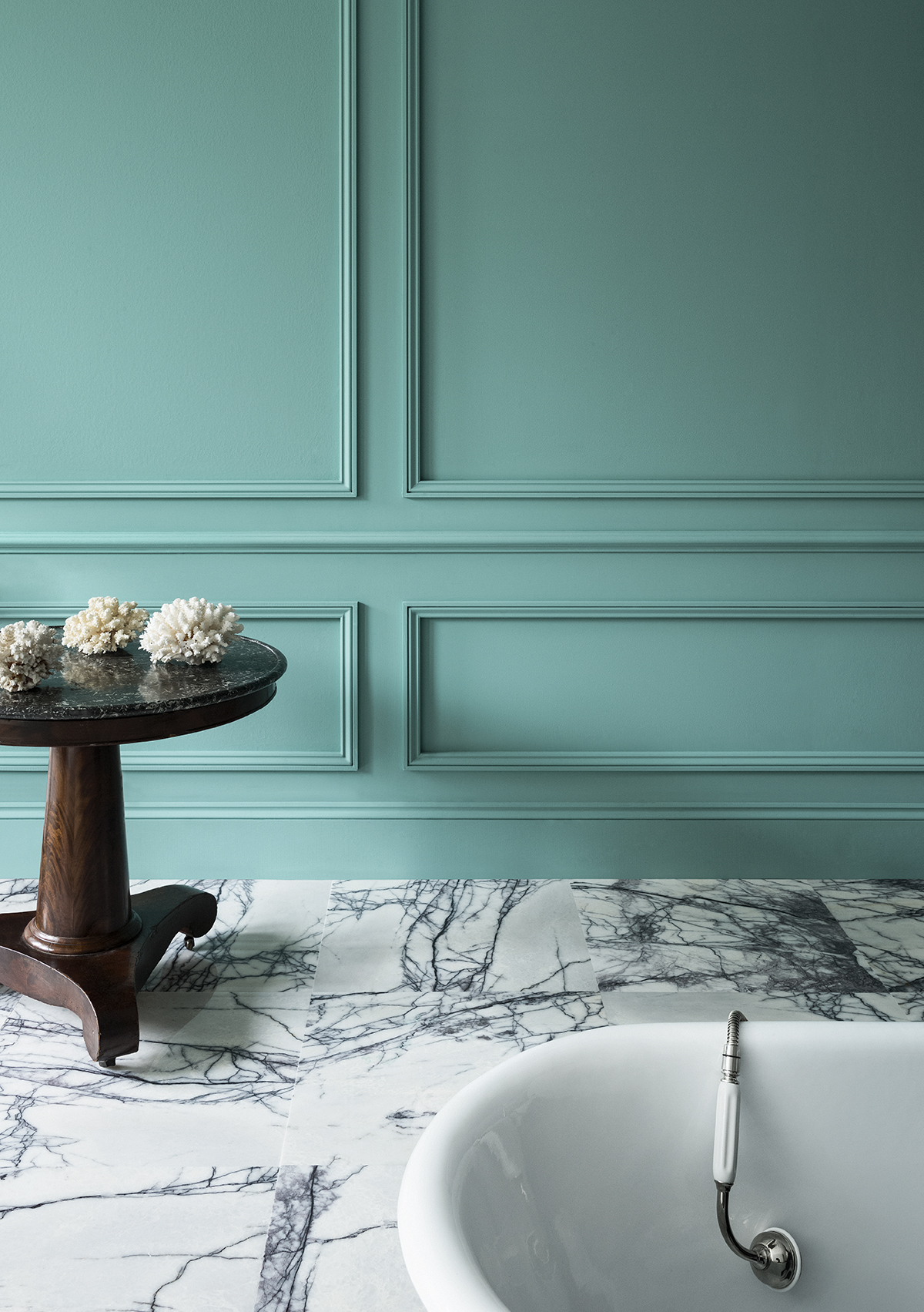 Deep Water Green Bathroom | Paint & Paper Library