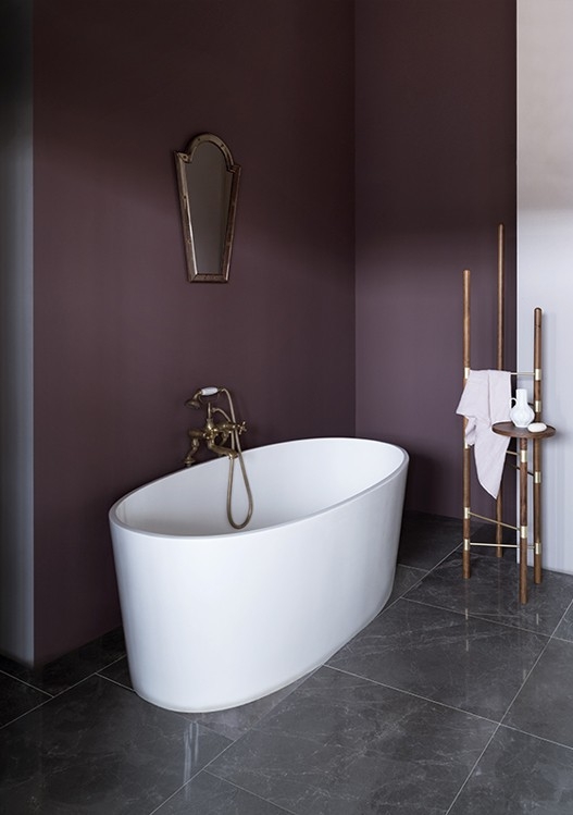 Plum Brandy Bathroom | Paint & Paper Library