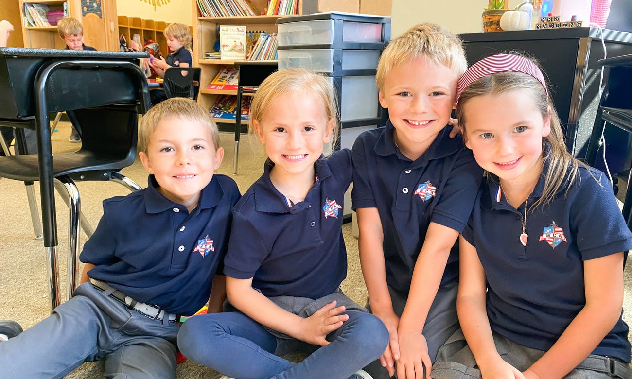 Students at Wyoming Classical Academy