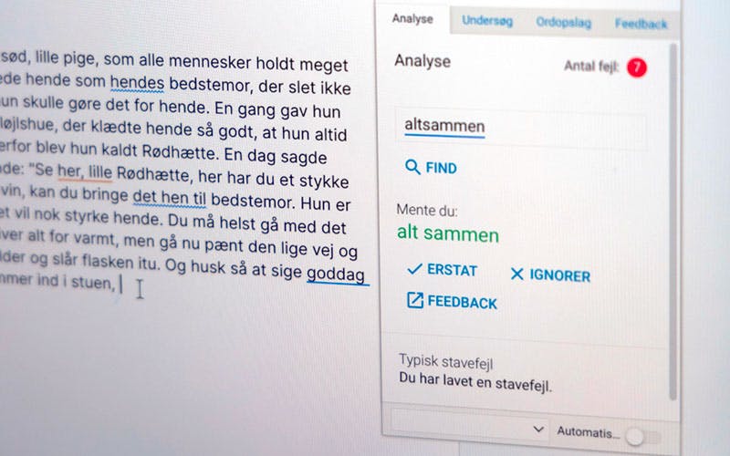 TxtAnalyser Analyse