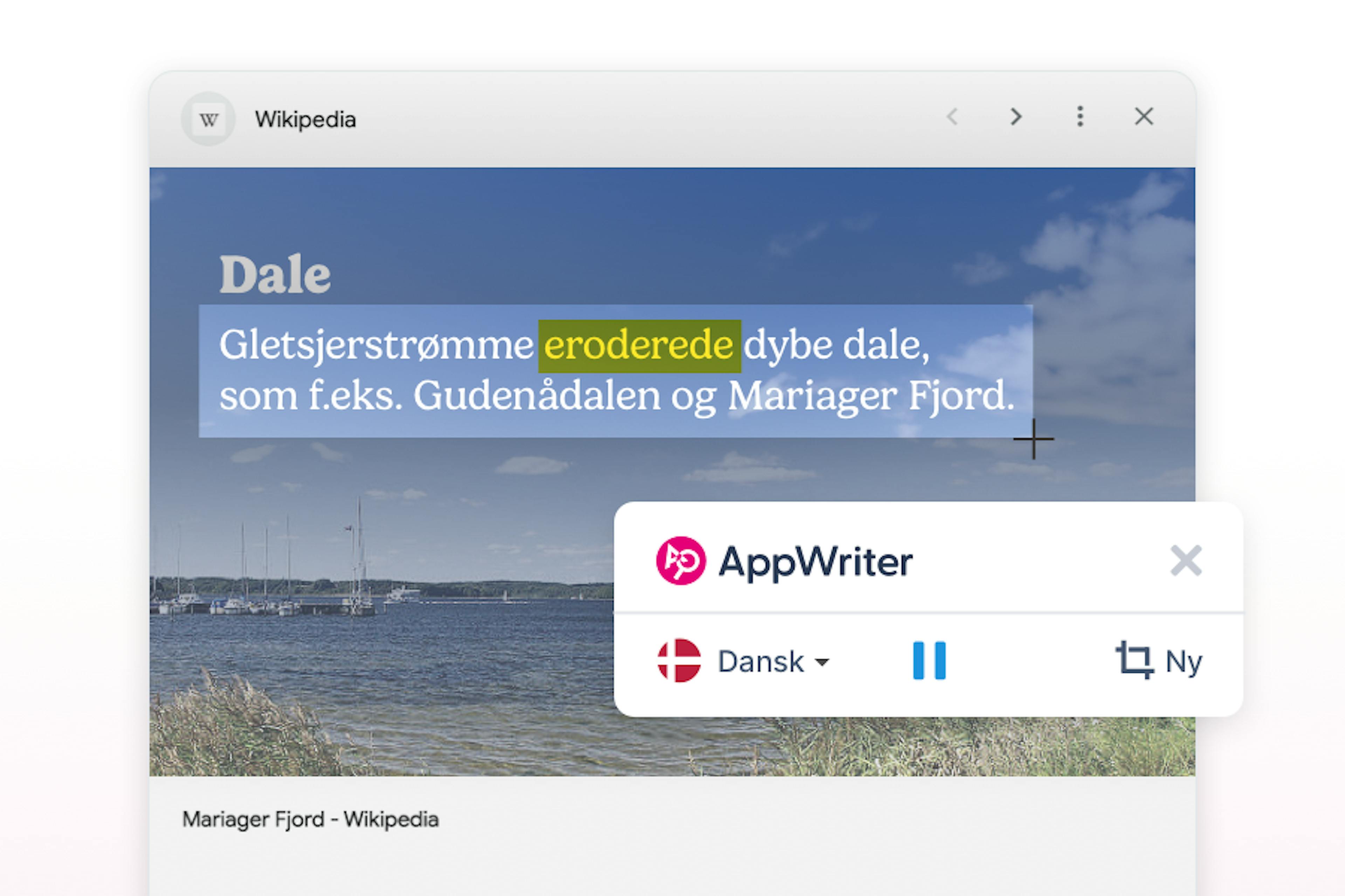 AppWriter Udklipslæser