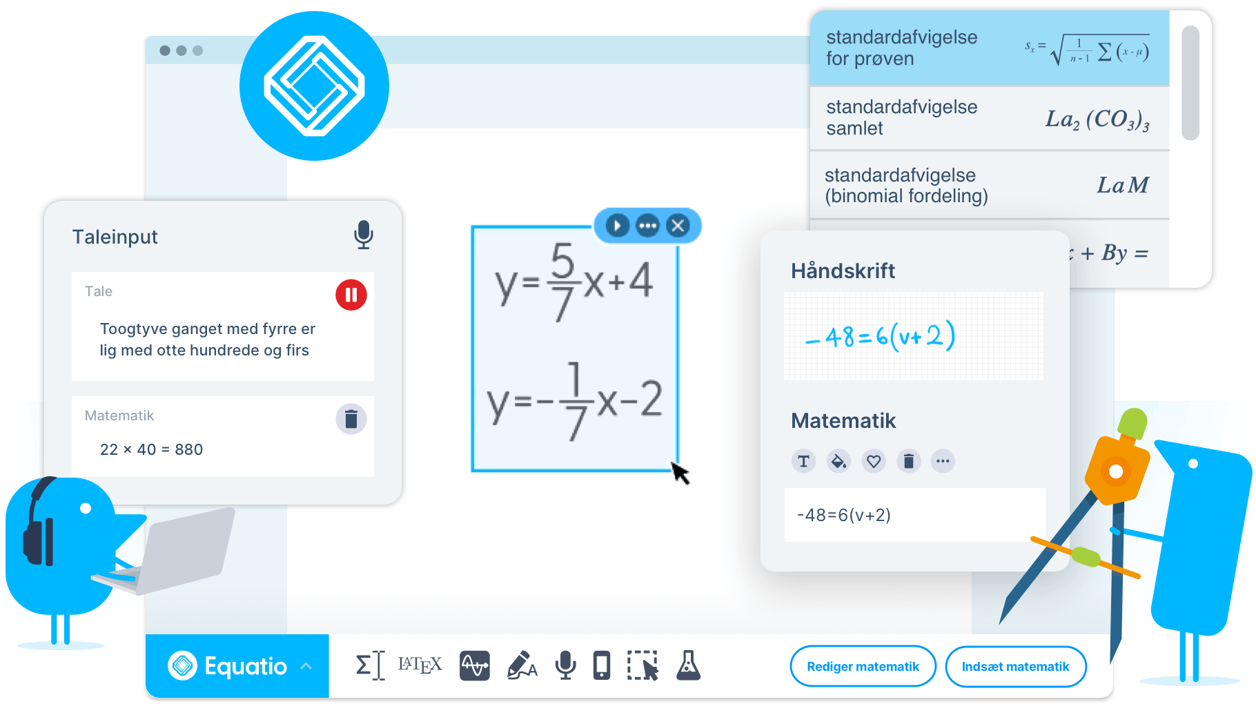 Equatio Funktioner