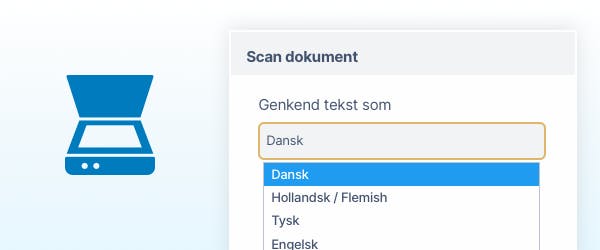 OCR-scanning med ét klik