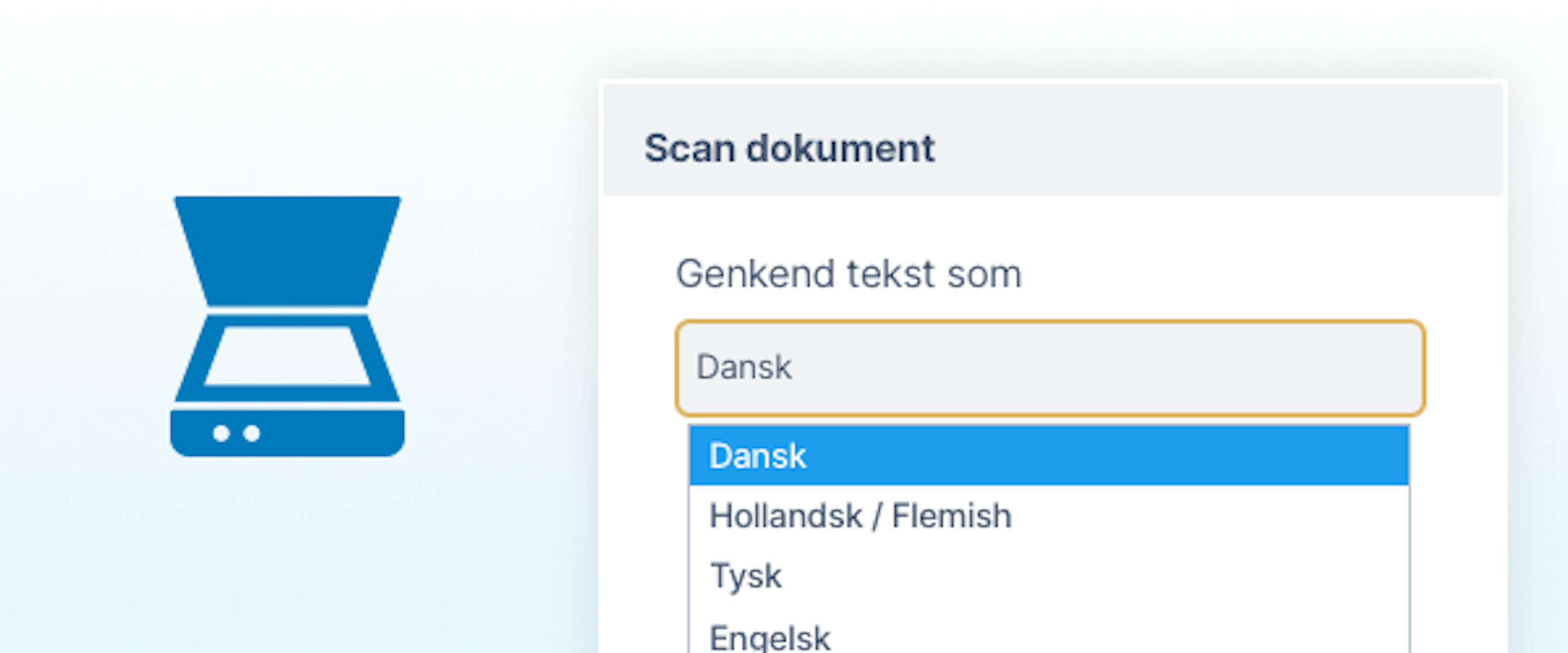 OCR-scanning med ét klik