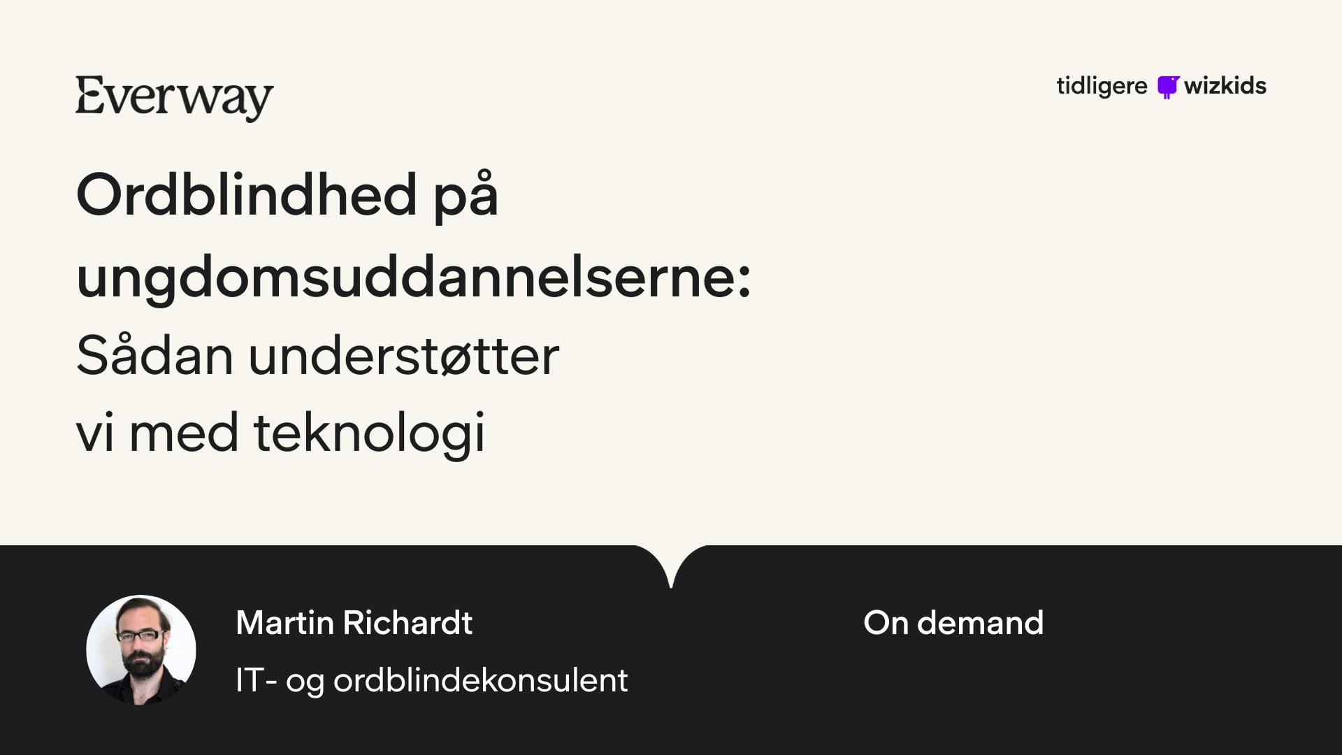 Webinar: ordblindhed på ungdomsuddannelser