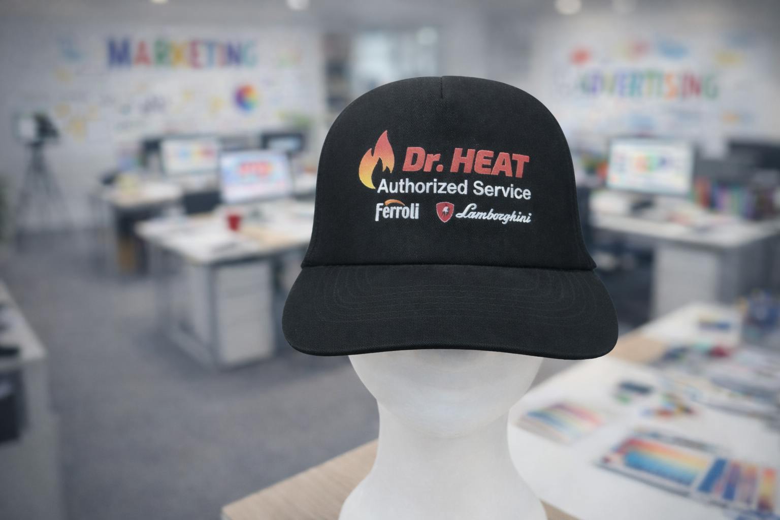 διαφημιστικά καπέλα με εκτύπωση λογότυπου