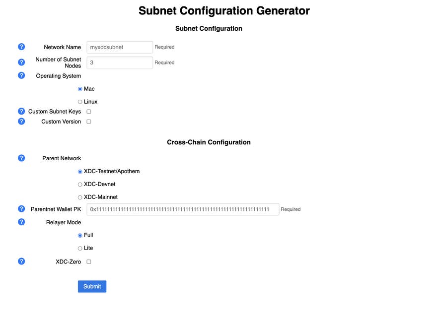 Subnet Configuration