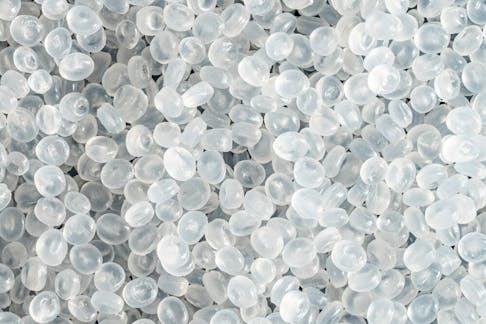 Transparent polyethylene granules. Image Credit: Shutterstock.com/Koray Akar