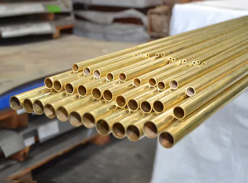 Brass rods. Image Credit: Shutterstock.com/Suryadarma2419