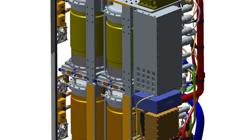 CAD assembly of the air purification units