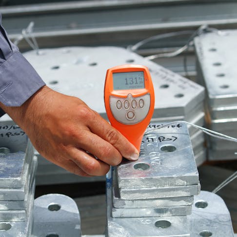 Magnetic gauge for galvanized steel. Image Credit: Shutterstock.com/SARIN KUNTHONG