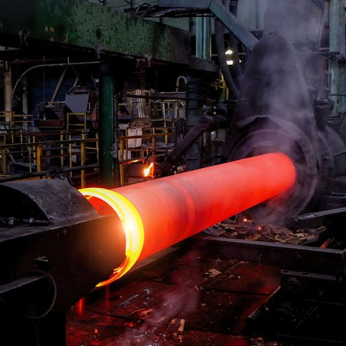 Centrifugal pipe casting. Image Credit: Shutterstock.com/Vladimir Mulder