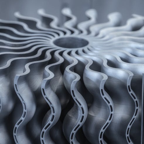 3D printed aircraft turbine. Image Credit: Shutterstock.com/Sergii Chernov
