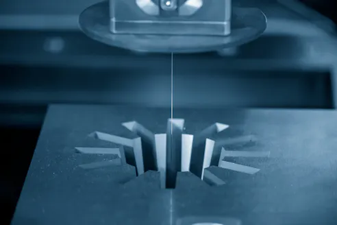 EDM machining. Image Credit: Shutterstock.com/Pixel B