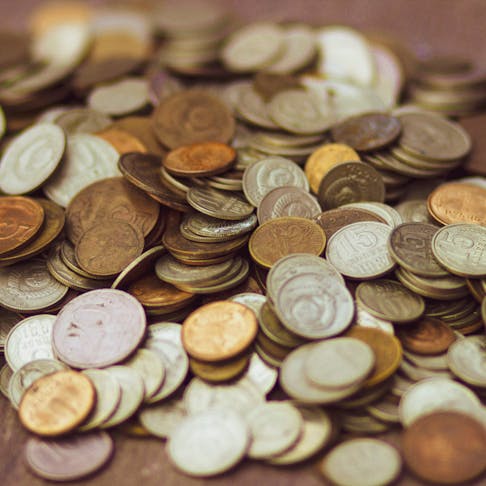 Copper-nickel alloy coins. Image Credit: Shutterstock.com/Pavlov Roman