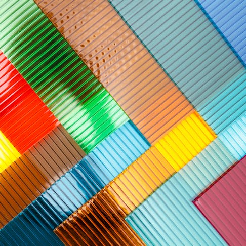 Polycarbonate sheets. Image Credit: Shutterstock.com/Cat Us