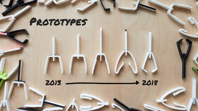 Five major prototypes spanning 2013 to 2018. 