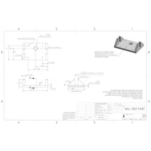 an example of a technical drawing