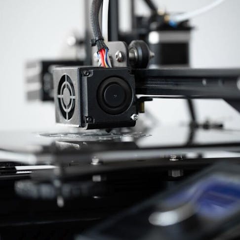 3D printing machine in lab. Image Credit: Shutterstock.com/Studio Peace