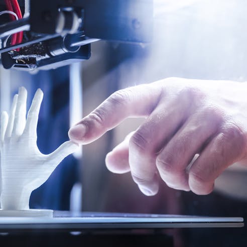 3D printing in progress. Image Credit: Shutterstock.com/FabrikaSimf