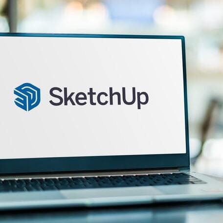 SketchUp logo on computer screen. Image Credit: Shutterstock.com/monticello