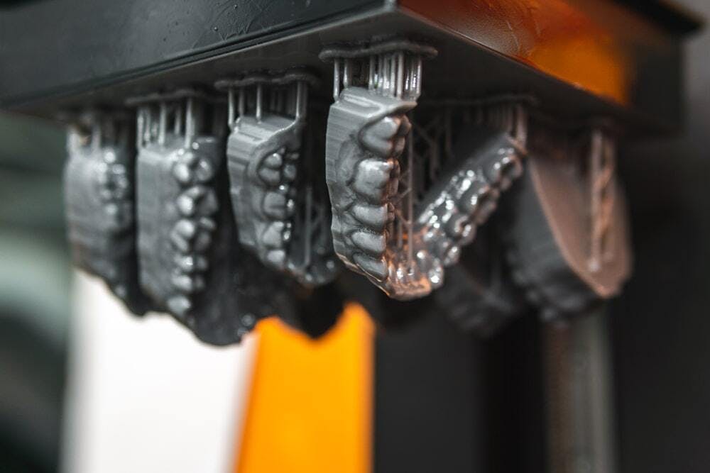 3D printed jaw models. Image Credit: Shutterstock.com/Juan1023