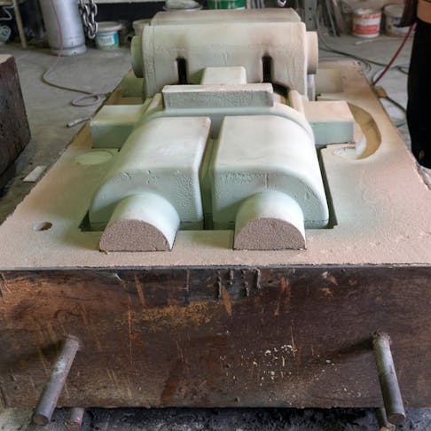 Sand casting mold. Image Credit: Shutterstock.com/Funtay