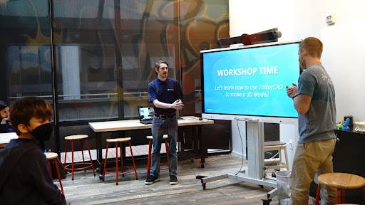 Joel giving a workshop presentation