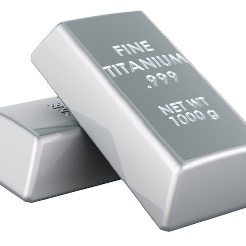 Titanium ingots. Image Credit: Shutterstock.com/AlexLMX