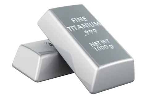 Titanium ingots. Image Credit: Shutterstock.com/AlexLMX