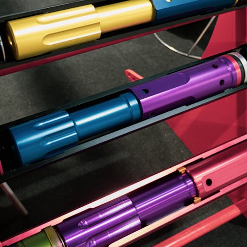 Anodized parts in color. Image Credit: Shutterstock.com/socrates471