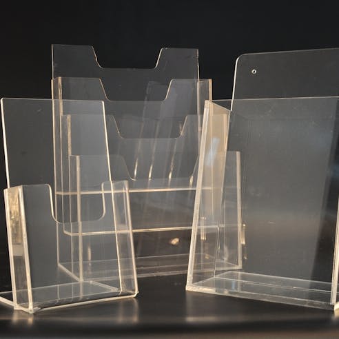 Acrylic displays. Image Credit: Shutterstock.com/mansoor pp