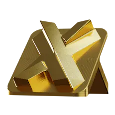 Image of a metal part with a gold plated finish.