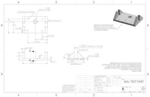 Example 2D technical drawing.