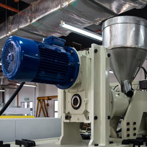 Plastic injection molding machine. Image Credit: Shutterstock.com/mofaez