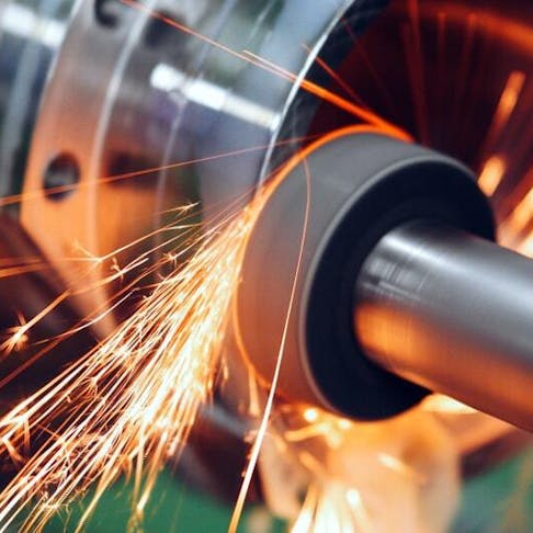 CNC machining metal. Image Credit: Shutterstock.com/NDAB Creativity