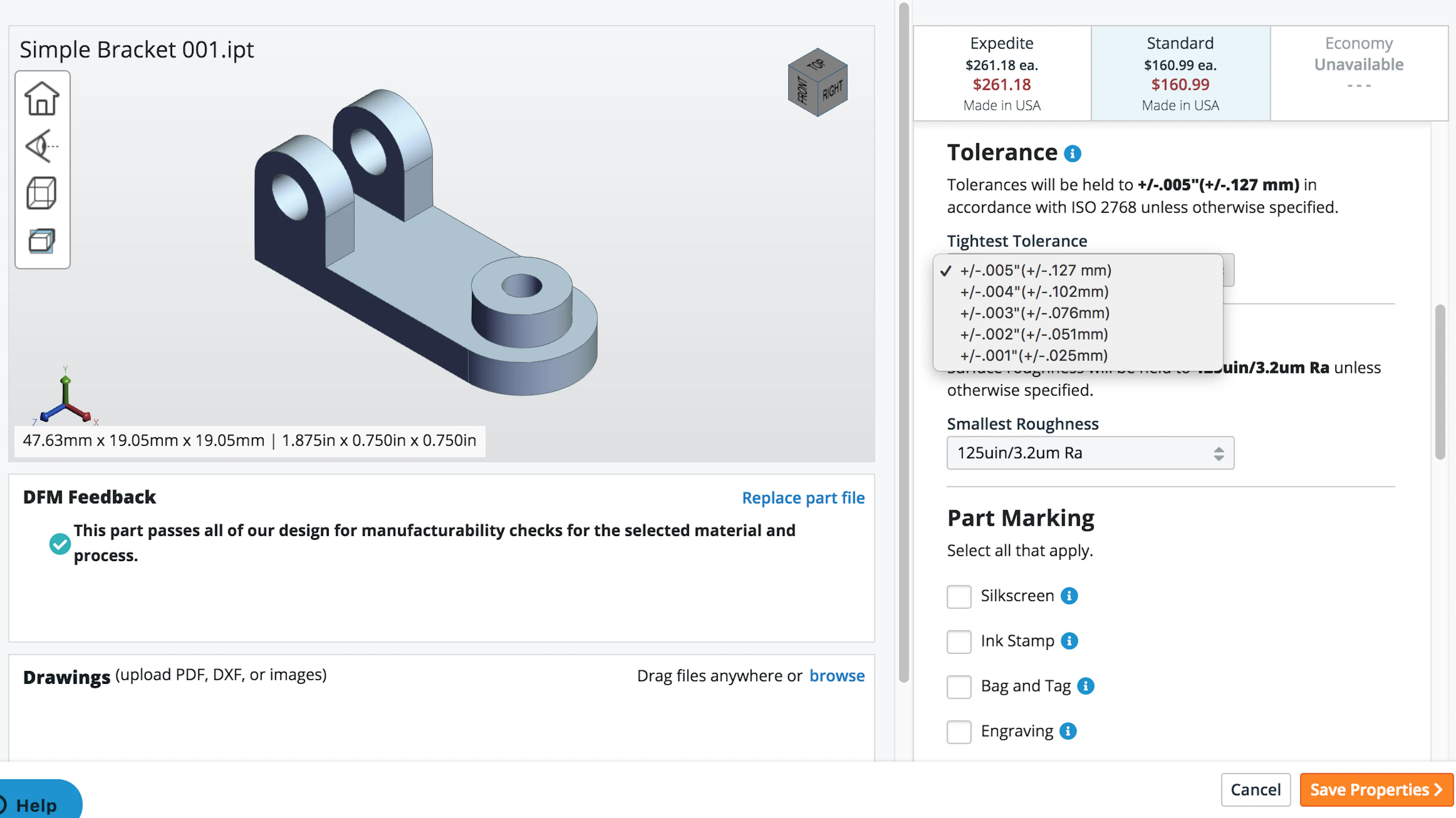 part in quoting engine