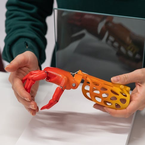 3D printed prosthetic. Image Credit: Shutterstock.com/Reshetnikov_art