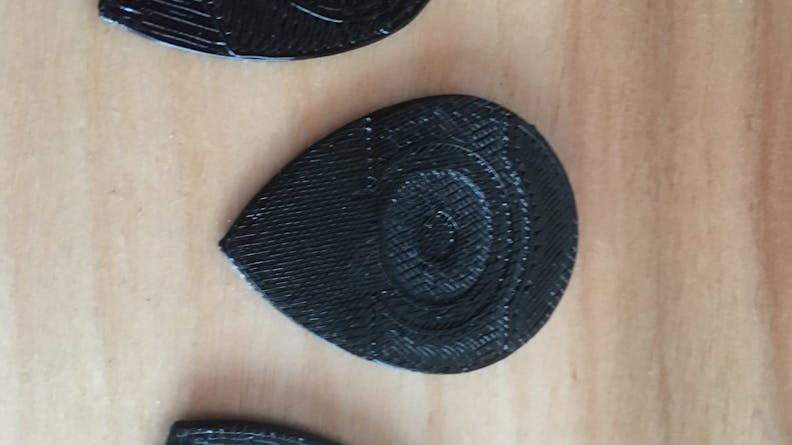 3D printed guitar pick