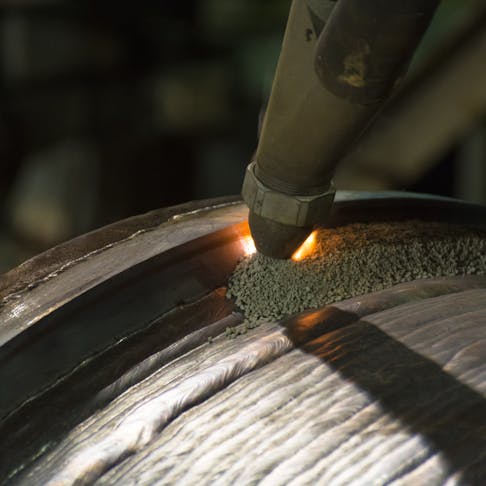 Submerged arc welding. Image Credit: Shutterstock.com/GajokFilm