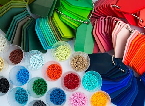 Different plastic material granules. Image Credit: XXLPhoto/Shutterstock.com