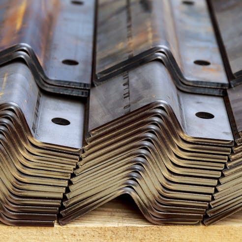 A stack of sheet metal. Image Credit: Shutterstock.com/ZhakYaroslav