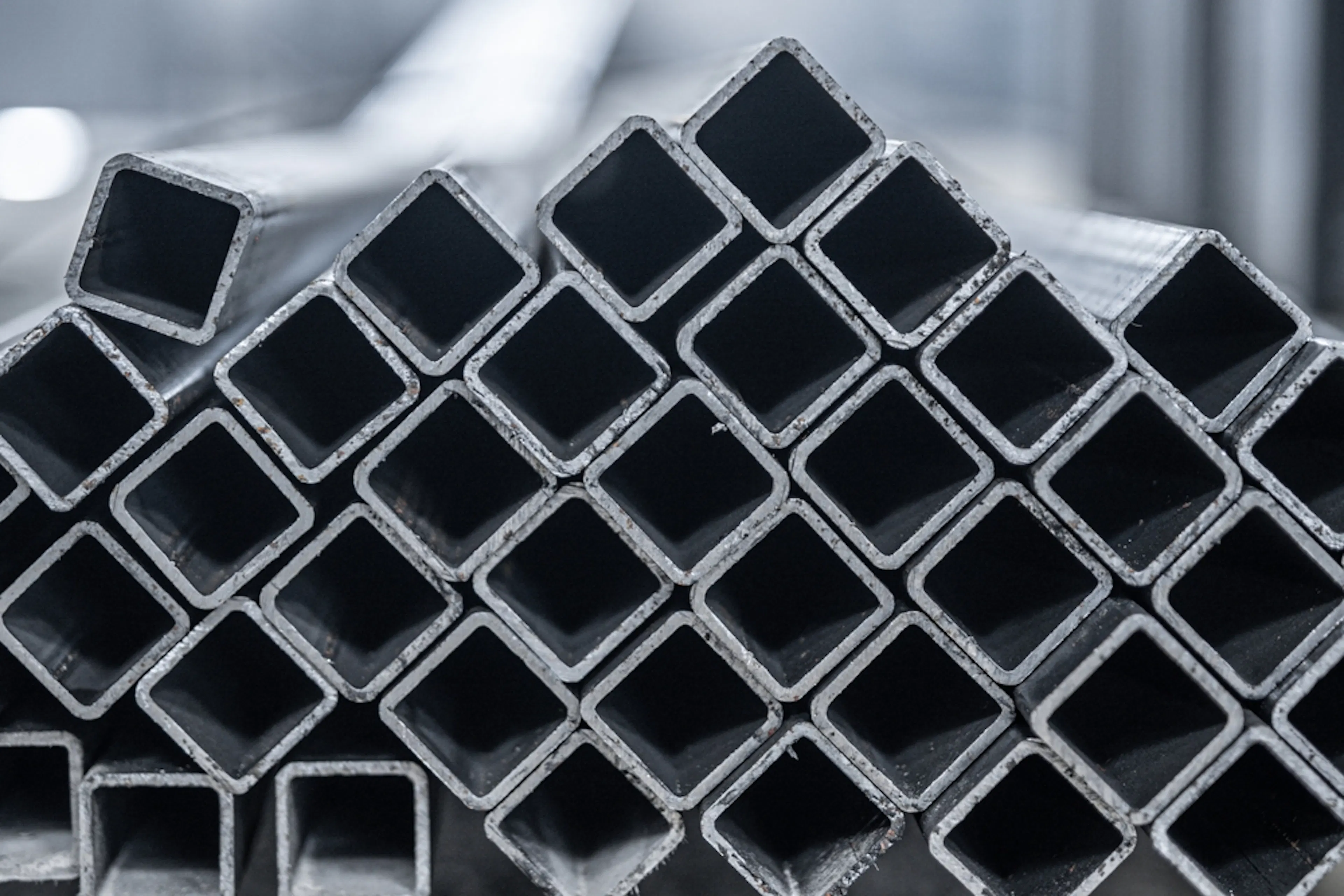 Steel tubes. Image Credit: Shutterstock.com/SOK Studio